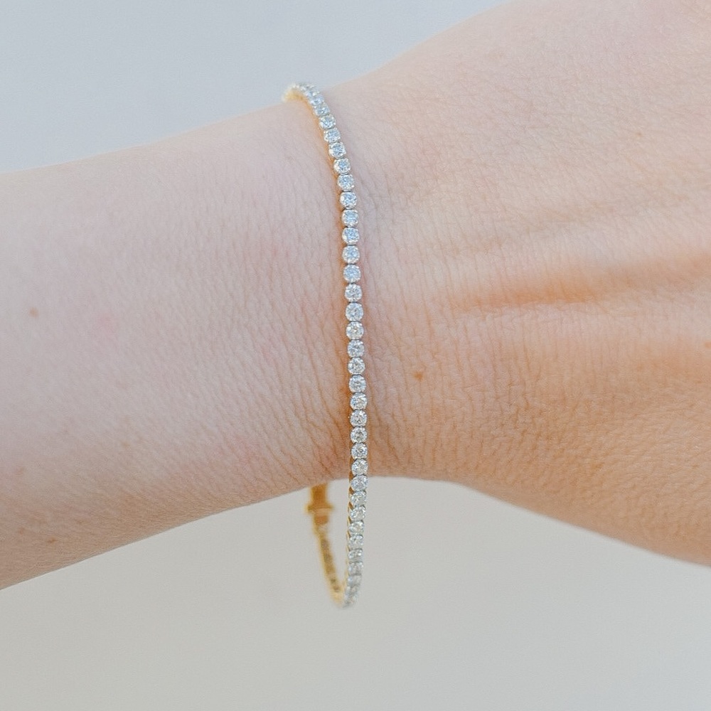 3ct tennis bracelet natural diamonds